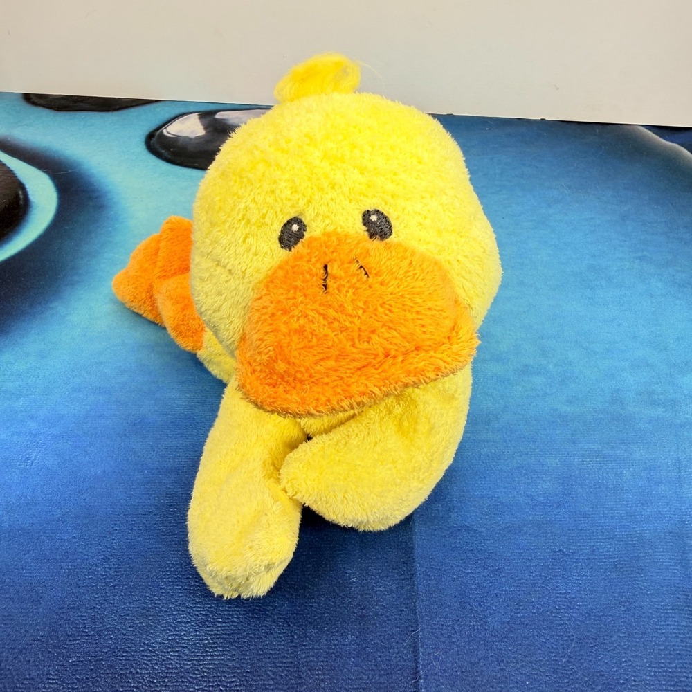 Ty Pluffies Waddle Duck Plush Yellow Orange Baby Security Vintage Stuffed 10"